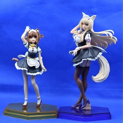 Cat Girl Paradise NEKOPARA Chocolate and Vanilla Maid Red Bean Coconut Maid Figure