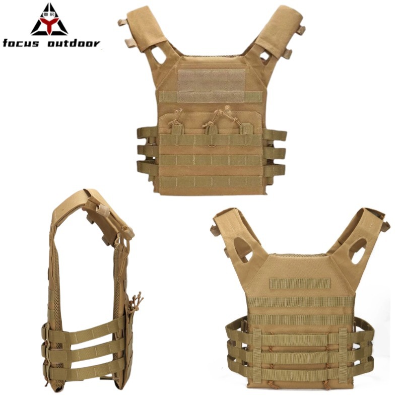 Chaleco deportivo para deportes al aire libre, chaleco táctico JPC de camuflaje militar, chaleco MOLLE multifuncional de combate a prueba de balas CS