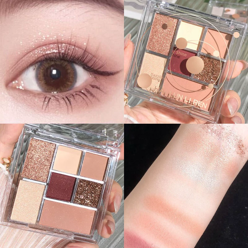 海伦丽人 Matte eyeshadow palette, face blush, highlighter, eye shadow, 7 colors