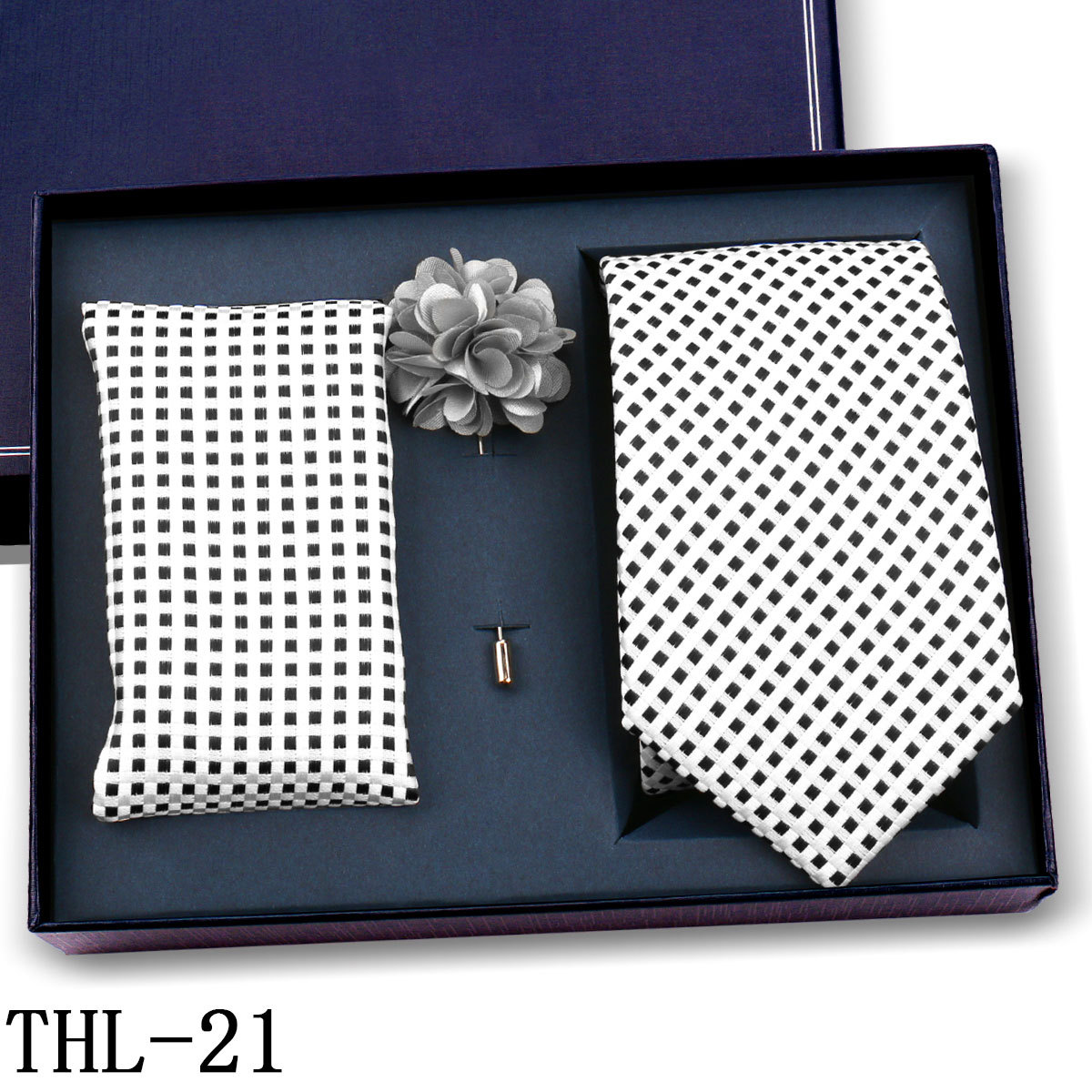 Juego de Corbata y Pañuelo para Hombre Poliéster para Bodas y Eventos de Negocios image 27