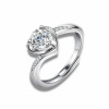 Elite wedding ring for beloved, classic jewelry, one carat, wholesale