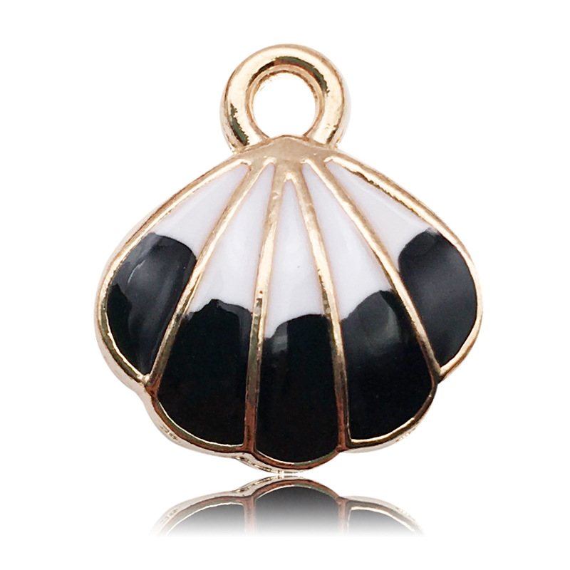 3g Weight Pendant Jewelry Making Type DIY Jewelry Accessories Classification 1 Piece Quantity Alloy Material Shell Pattern Enamel, Plating Design Cartoon Style Style 1 Piece Alloy Shell Pendant 7