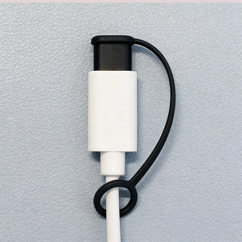 TYPE-C Erkek Kafa Halatlı Toz Geçirmez Kapak USB Veri Kablosu Şarj Kablosu Fiş Toz Geçirmez Kapak C Port Koruma Kılıfı Tıkacı