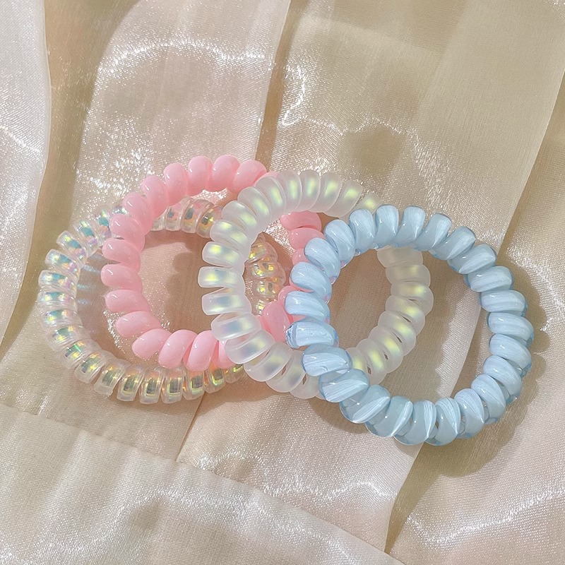 Trenza de burbuja de temperamento de moda, cuerda para el cabello, lazo para el cabello, nuevos accesorios para el cabello de alta gama para mujeres, cola de caballo simple, línea telefónica trenzada, banda de goma