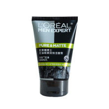 欧莱雅男士控油炭爽双效洗面奶洁面乳膏深层清洁护肤批发一件代发