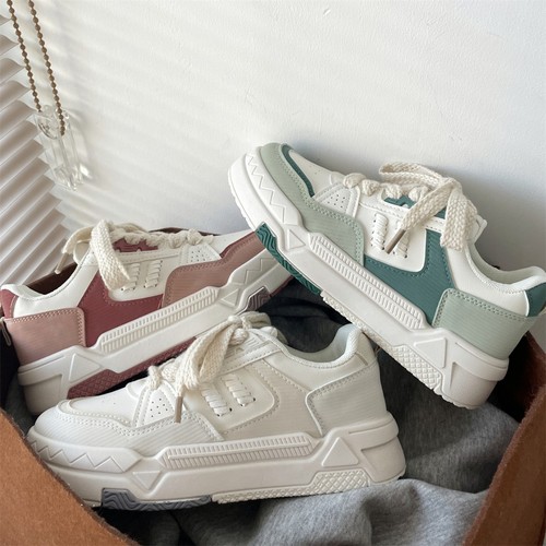 Thick-soled women's shoes new ins trendy shoes low-top non-slip versatile shoes autumn student casual sports sneakers