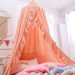 Princess Style Blackout Children's Dome Bed Curtain Baby Bed Windproof Blackout Warm Ceiling Bed Tent Without Drilling