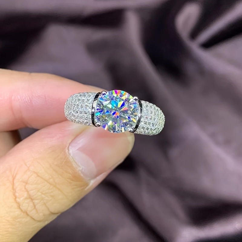 Cross-Border Hot-Selling Sweet Zircon Women's Engagement Ring Set Women's Luxury Wedding Ring