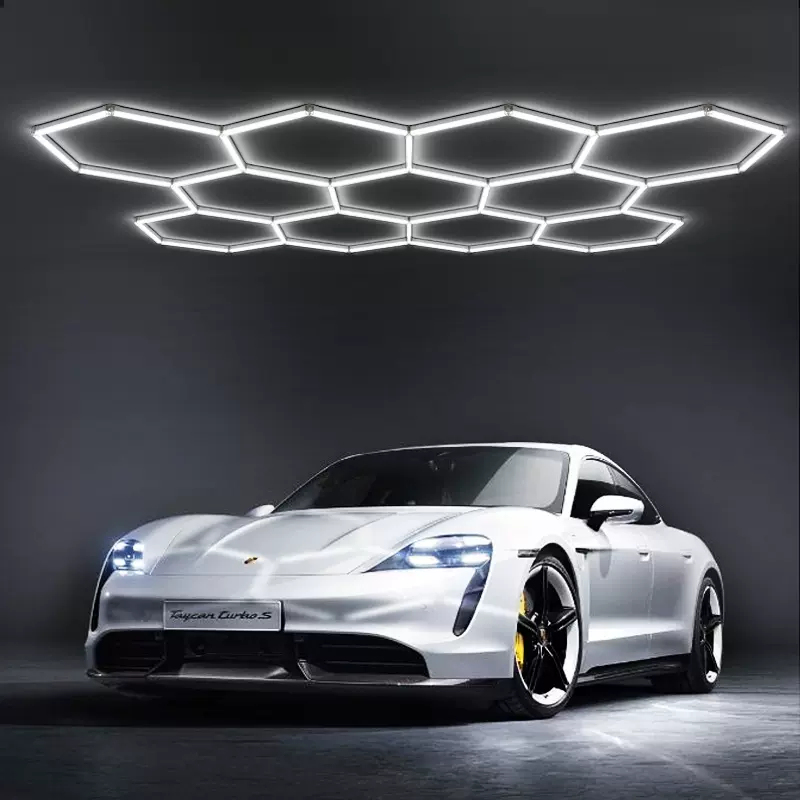 灯管长条商用超亮LED洗车房蜂窝灯办公室商超商业照明吊线支架灯