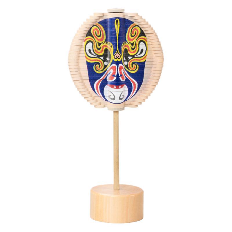 Nuevo Douyin, el mismo estilo, descompresión, cambio de cara de madera, piruleta giratoria, rompecabezas creativo, pequeño adorno, árbol espiral de Fibonacci