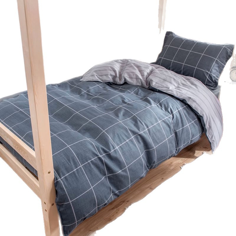 Dormitorio de estudiantes traje de tres piezas de algodón puro 2025 nueva ropa de cama sábana funda edredón funda universal para todas las estaciones