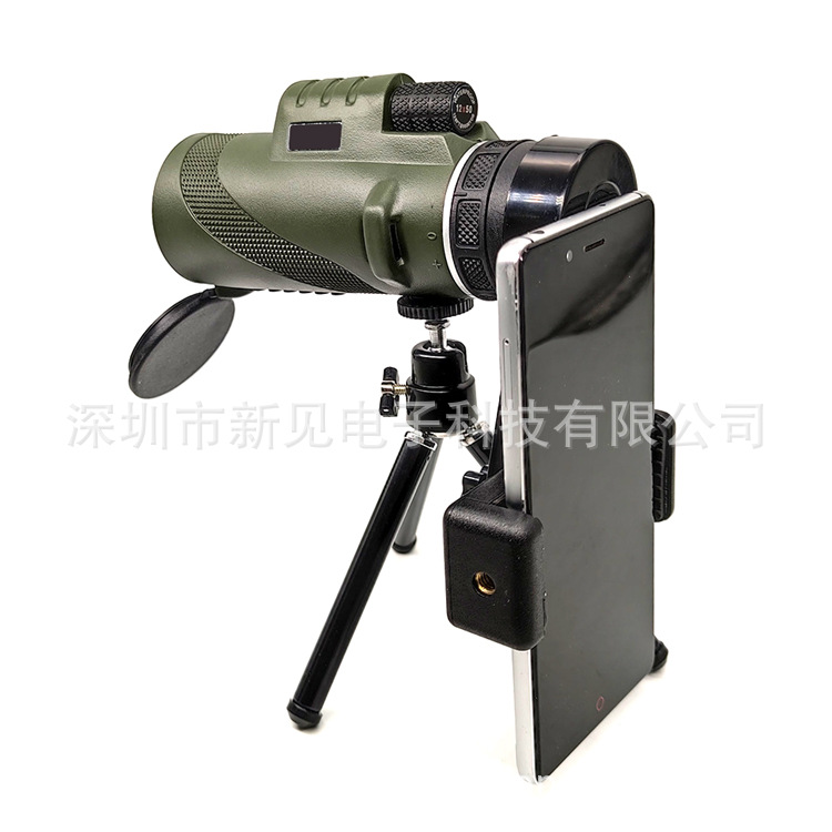 工厂大目镜单筒望远镜12X50高倍高清非红外微光夜视拍照