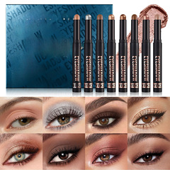 LANGMANNI New Eyeshadow Stick Set Waterproof Long-lasting Blush Shadow Color Cross-border Exclusive Supply