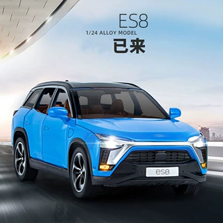 盒装 新豪迪1:24未来 ES8仿真合金新能源车模声光回力儿童玩具车