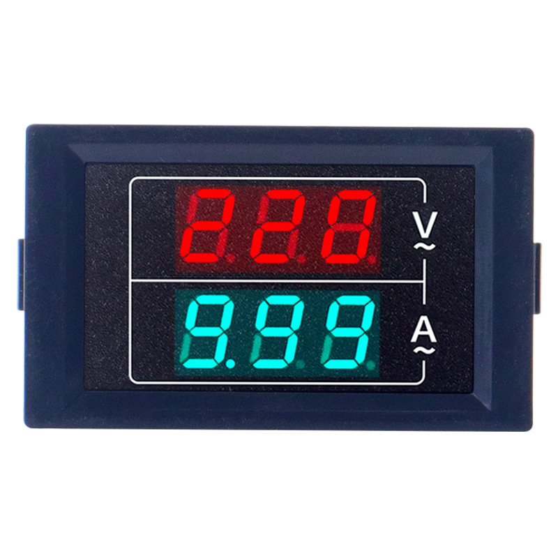 alta precisión doble pantalla voltímetro de corriente alterna 100A pantalla digital 220V trifásico 380V cabeza de voltaje de corriente