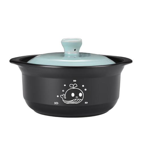 Casserole stew pot household gas high temperature resistant dry burning non-cracking casserole clay pot small clay pot soup small casserole stone pot