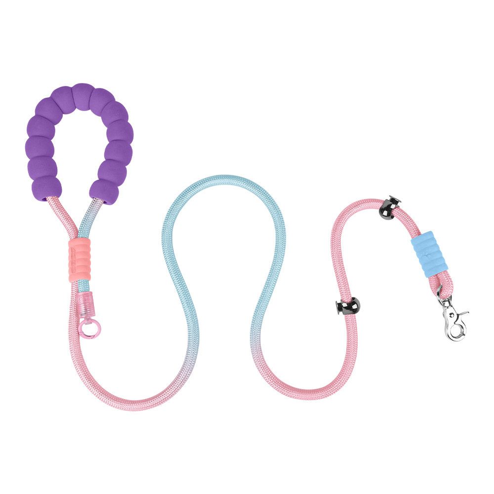 Cadena p cuerda p cuerda de tracción para perros caminando cadena pequeña y mediana gran entrenamiento de perros anti-explosión nudo de pelo dorado artículos para mascotas