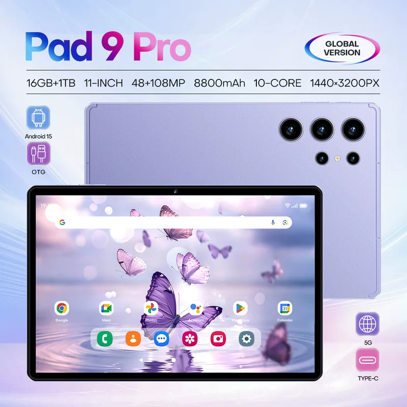 Новый cross-border Pad 9 Pro планшет 10 дюймов 16+1 Т онлайн-обучение, игровой планшет, прямая поставка с завода