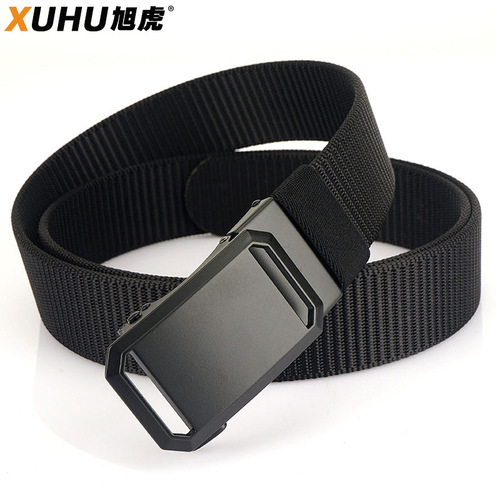  New Men's Nylon Casual Automatic Buckle Men's Belt Inner Belt Strong and Durable Smooth Belt Wholesale