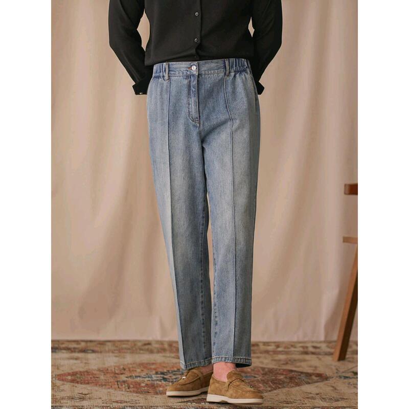 American Style Retro Jeans Men's Fashion Straight All-match Quality Casual Pants British Business Elapto Waist Ankle-length Pants American Style Retro Jeans Men's Fashion Straight All-match Quality Casual Pants British Business Elapto Waist Ankle-length Pants
