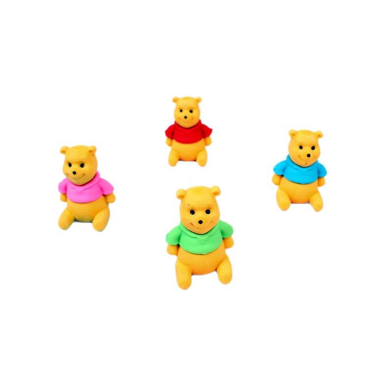 Borrador de Oso Desmontable 3D Realista de Dibujos Animados para Estudiantes, Regalo Creativo para Niños, Recompensa Festiva, Pequeño Obsequio para el Regreso a Clases