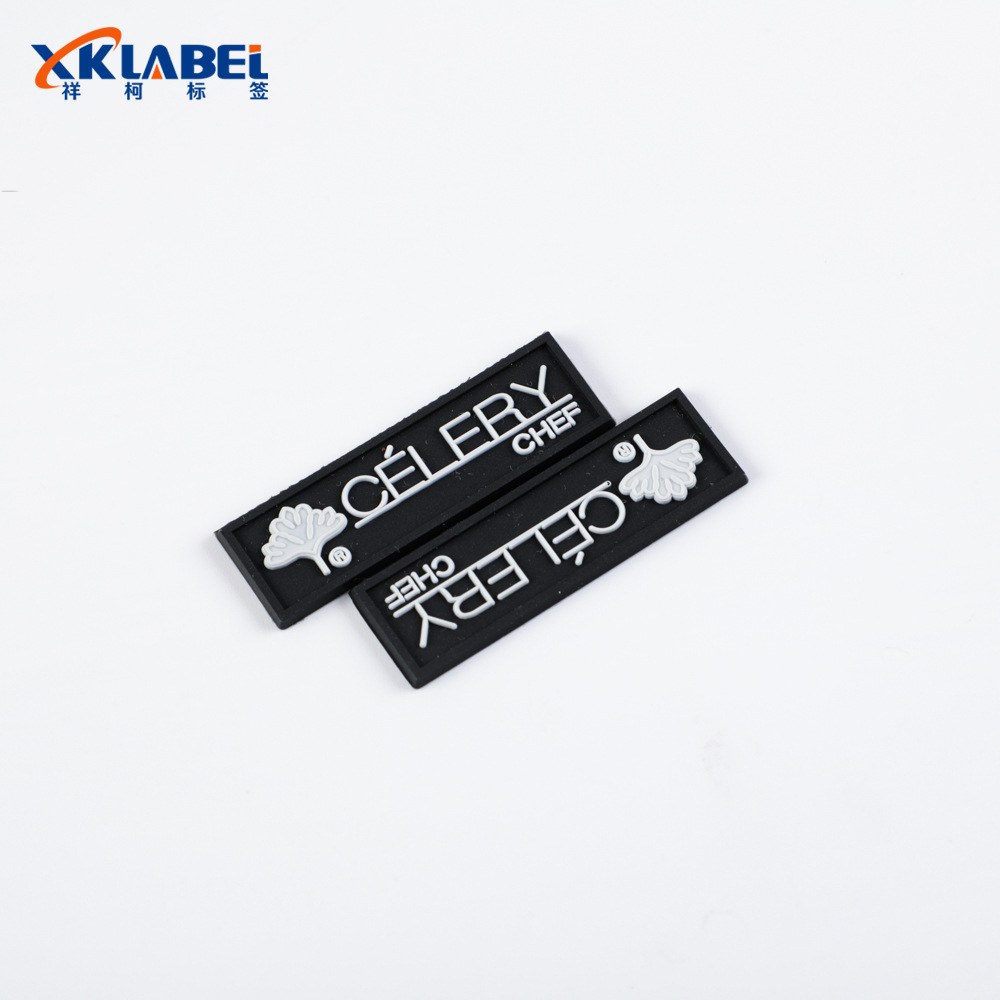 厂家PVC硅胶logo商标滴塑标皮标软胶章 箱包衣帽标签滴塑服装辅料