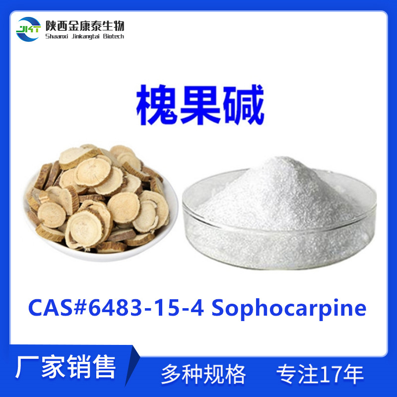 槐果碱98%苦参提取物槐根碱6483-15-4Sophocarpine 10g每袋