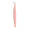 Special gold feather clip for false eyelashes (pink)