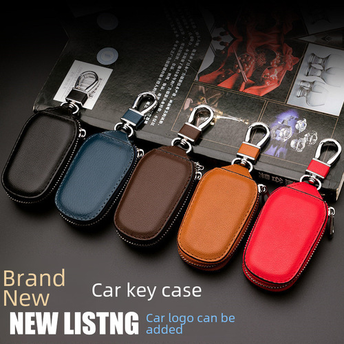 GM General Motors Key Fob Car Key Holder Key Case for Men and Women Business Zipper Key Chain Multi-Function Key Protector