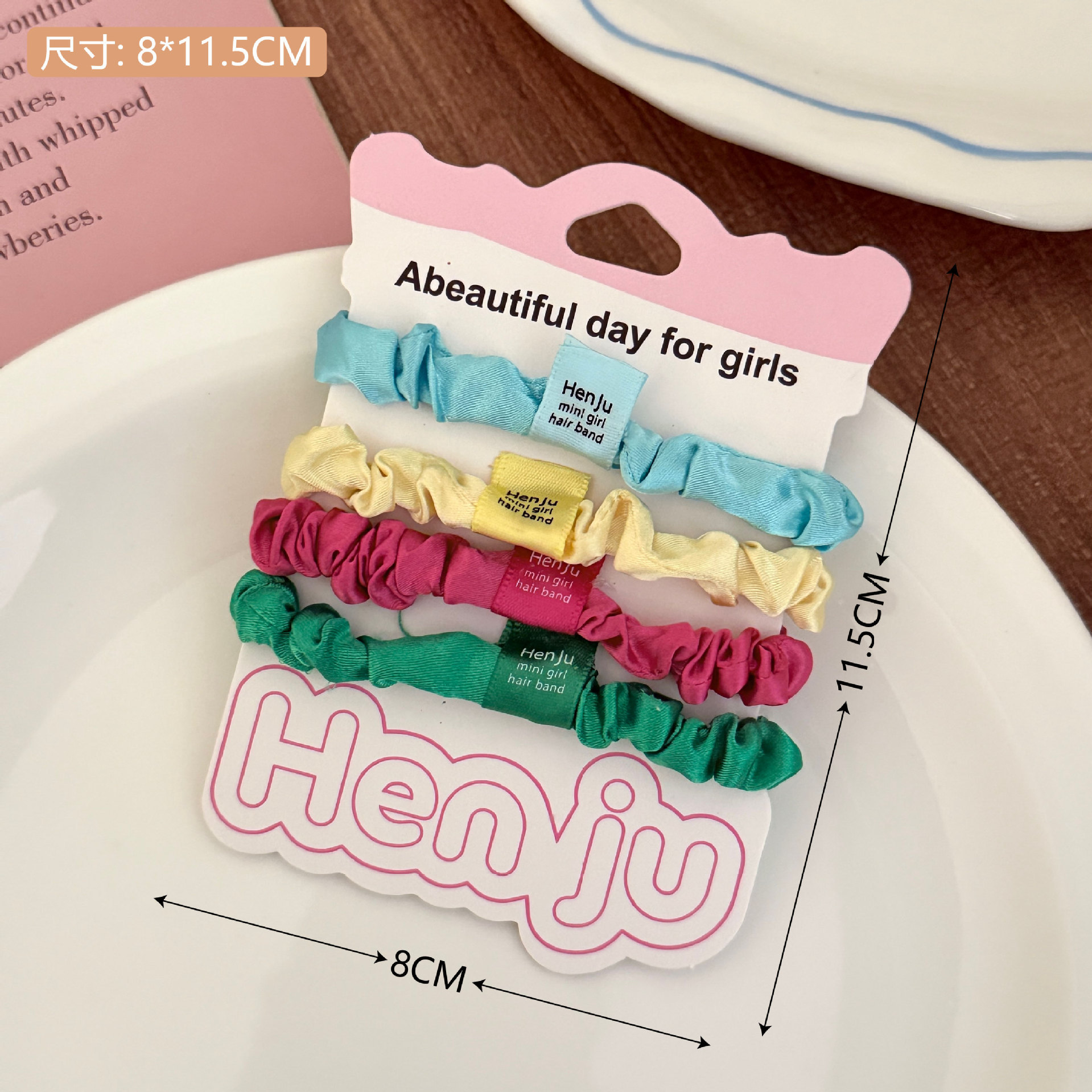 Nuevo punto ondulado anillo de pelo intestino delgado adornamiento de cabello de alta elasticidad duradera cuerda de cabello de correa de cabello para chicas al por mayor