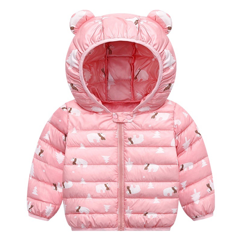 2025 otoño e invierno nuevo estilo de dibujos animados chaqueta acolchada de algodón para niños y niñas chaqueta acolchada de algodón para niños y niñas chaqueta de bebé gruesa corta para niños