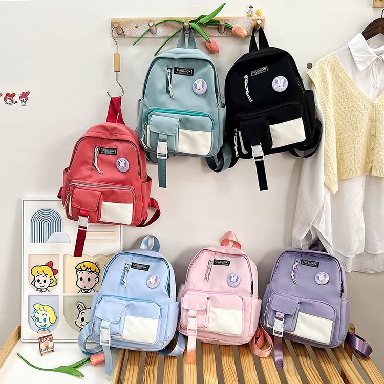 Cute Cartoon Dual Shoulder Bag Kids Bag 2024 New Arrival Large Capacity Student Backpack Baby 2-9 Years Old Small School Bag