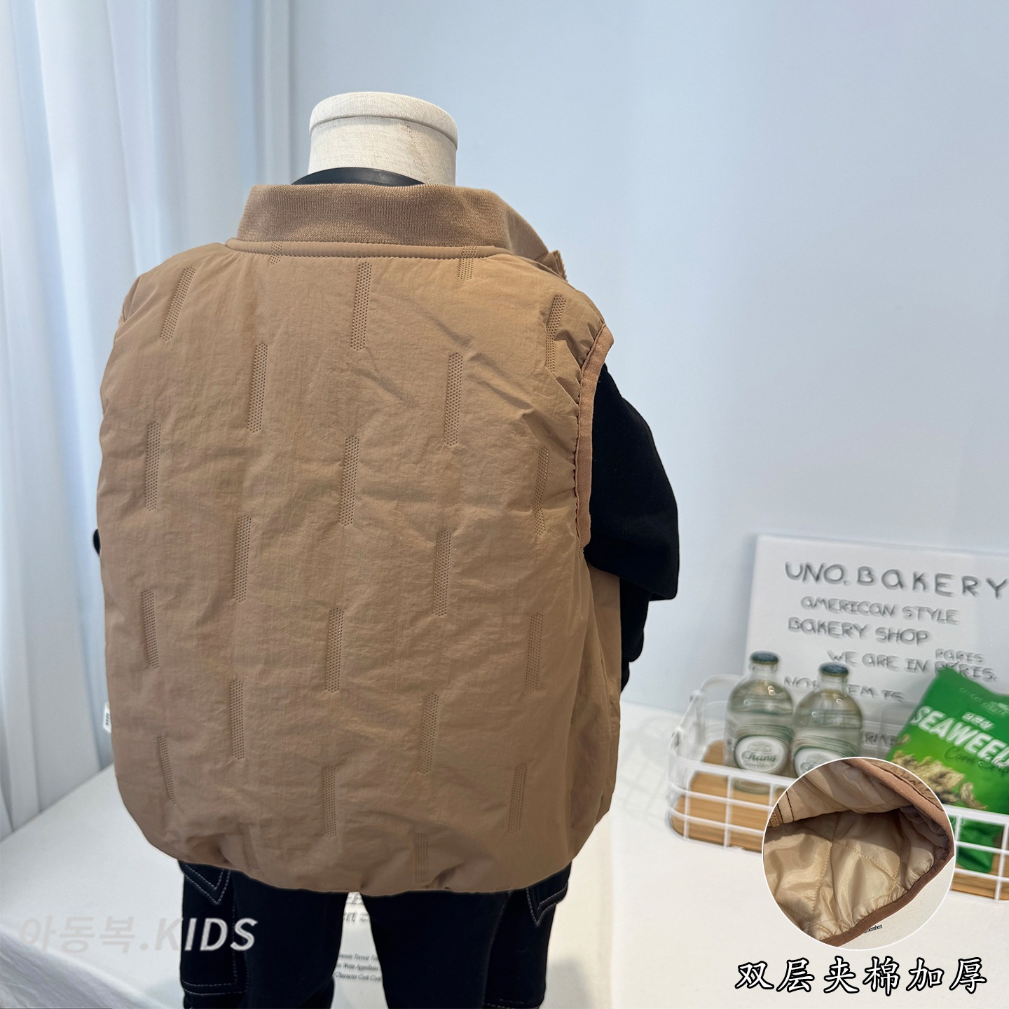 Boys' Thick Cotton Vest, Winter Style 2026 New Arrival, Stylish Children's Quilted Warm Jacket, Little Baby's Cool and Rebellious Vest