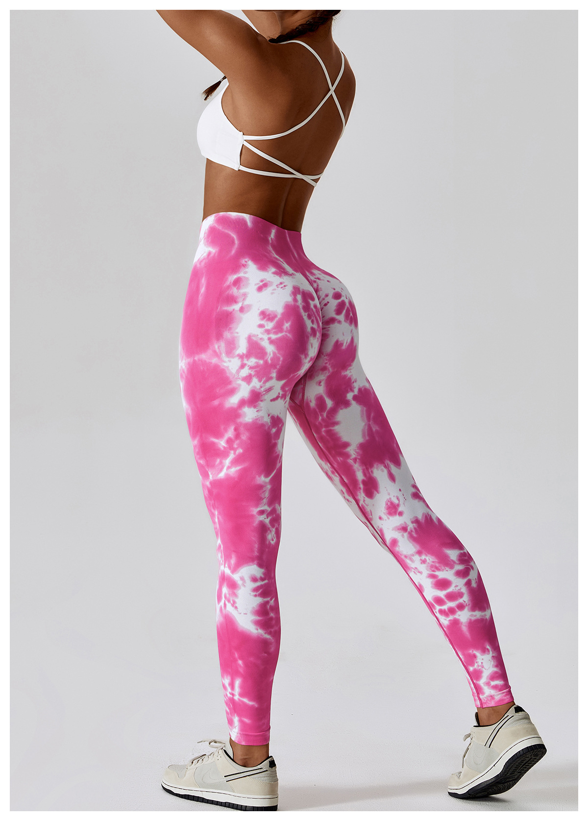 Simple Style Tie Dye Nylon Spandex Active Bottoms Leggings display picture 11