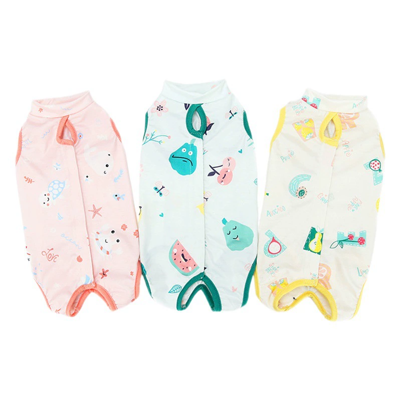 Одежда для стерилизации кошек Женская стерилизация кошек Хирургическая Одежда для отлучения Мягкая тонкая четвероногая кошка с защитой от лизания оптом