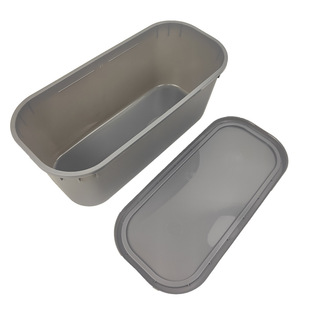 New 5L Box with Rounded Corners Design for Hotel Ice Cream Box Ice Cream Bucket with Lid Large Capacity Pp Food Grade Packaging Box
