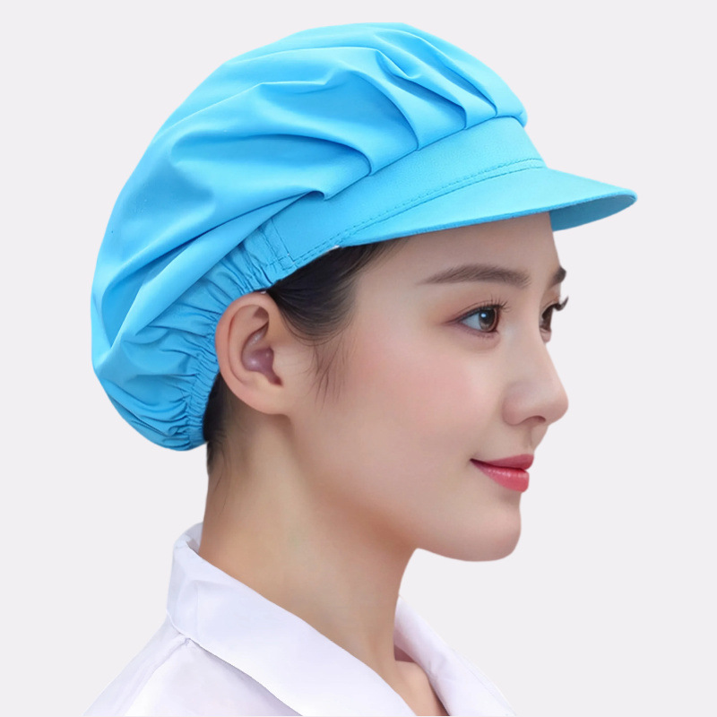 Sombrero de taller de alimentos respirable a prueba de humo de aceite sombrero de cocina sombrero de cocinera sombrero de cocinera sombrero de trabajo