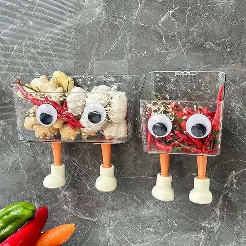 Kitchen waste storage box wall-mounted secondary sorting shelf tidy kitchen and bathroom wall-mounted storage basket wholesale