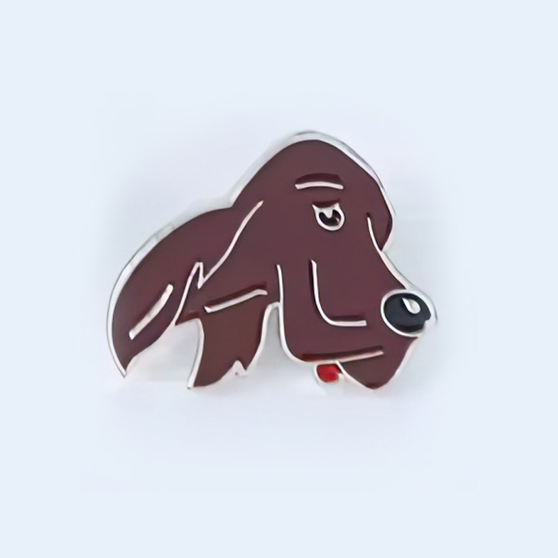 All Seasons Season Unisex Gender Cute Pin Dog Zinc Alloy Enamel Plating Unisex Brooches