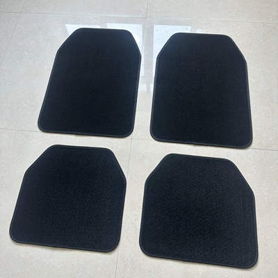 Car Carpet – Suitable for car floor mats - black-stripes-universal-four-piece-set