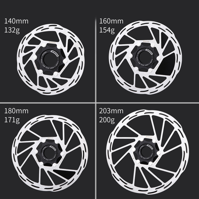 Bicycle disc IIIPRO Middle Lock disc mountain road bike disc Middle Lock Brake pad 140-203mm