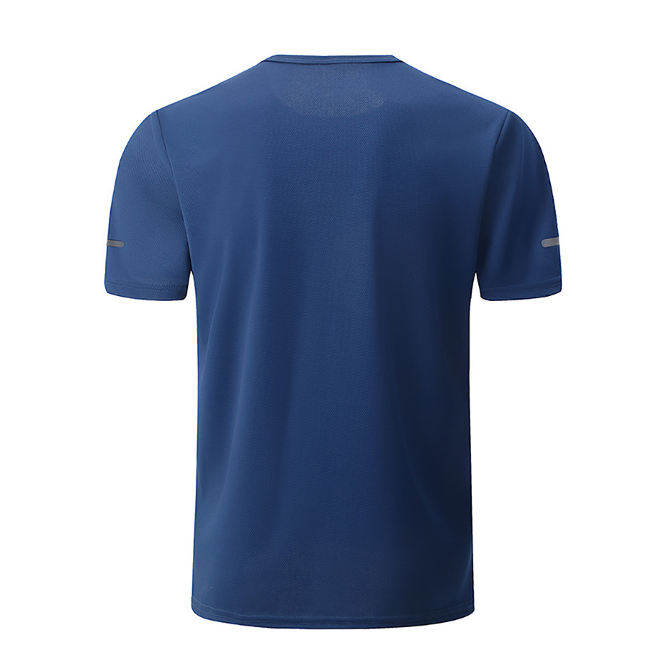 Zomer heren effen kleur snel drogend sport korte mouwen losse hardloop bergbeklimmen casual T-shirt mode_voghion.com