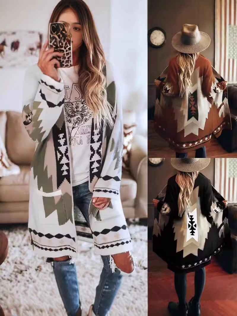 demi-season fashionable long woolen coat