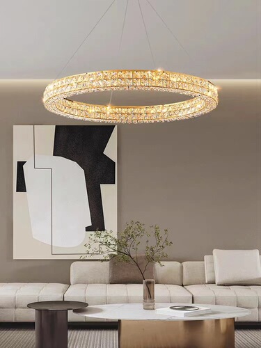 New French Light Luxury Crystal Chandelier Living Room Lamp Main Light Modern Minimalist Dining Room Bedroom Study Designer Lamp
