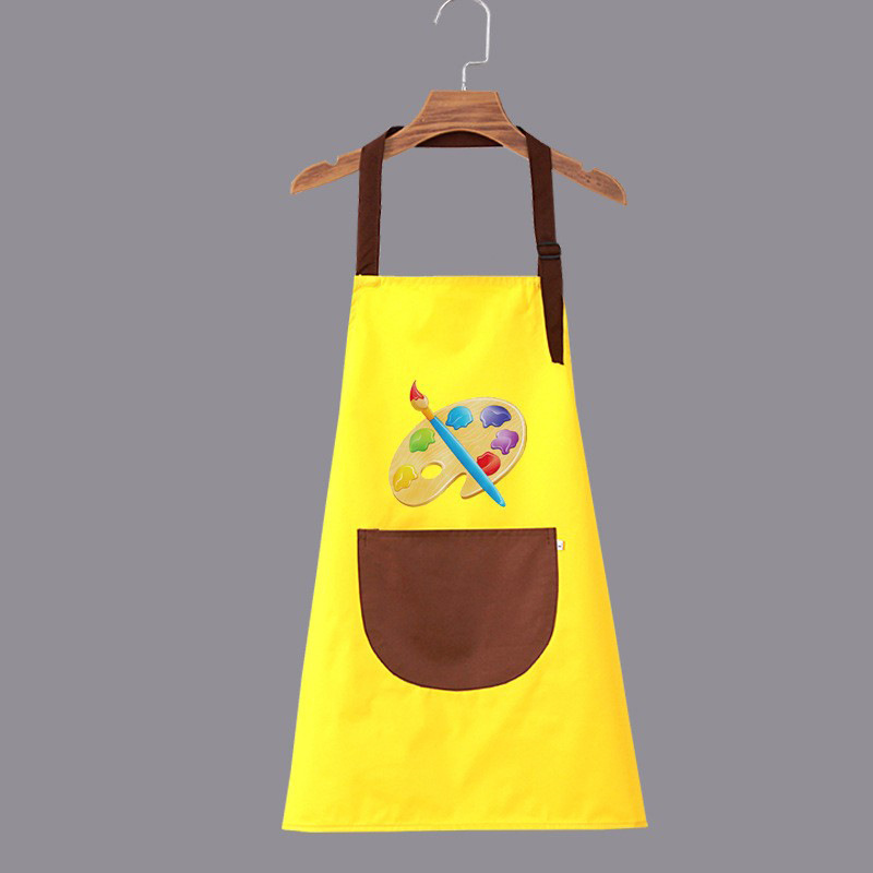 Pintura impermeable al por mayor para niños, jardín de infantes, impresión delantal, pintura infantil, abrigo de arte, bib
