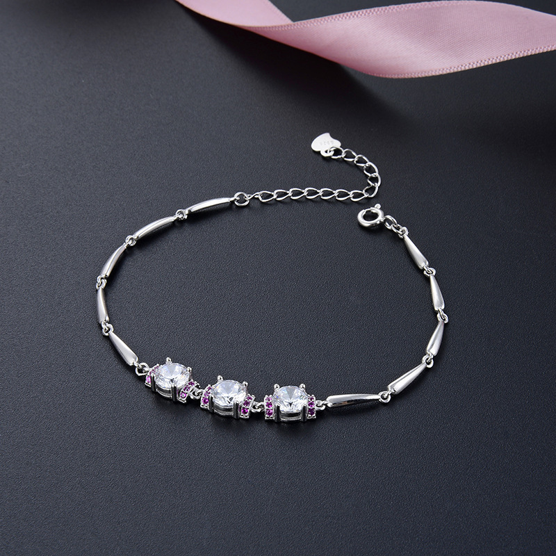 S925 plata esterlina pulsera de piedra de silicio personalidad femenina nicho creativo de tendencia temperamento fuente de joyas al por mayor una agencia