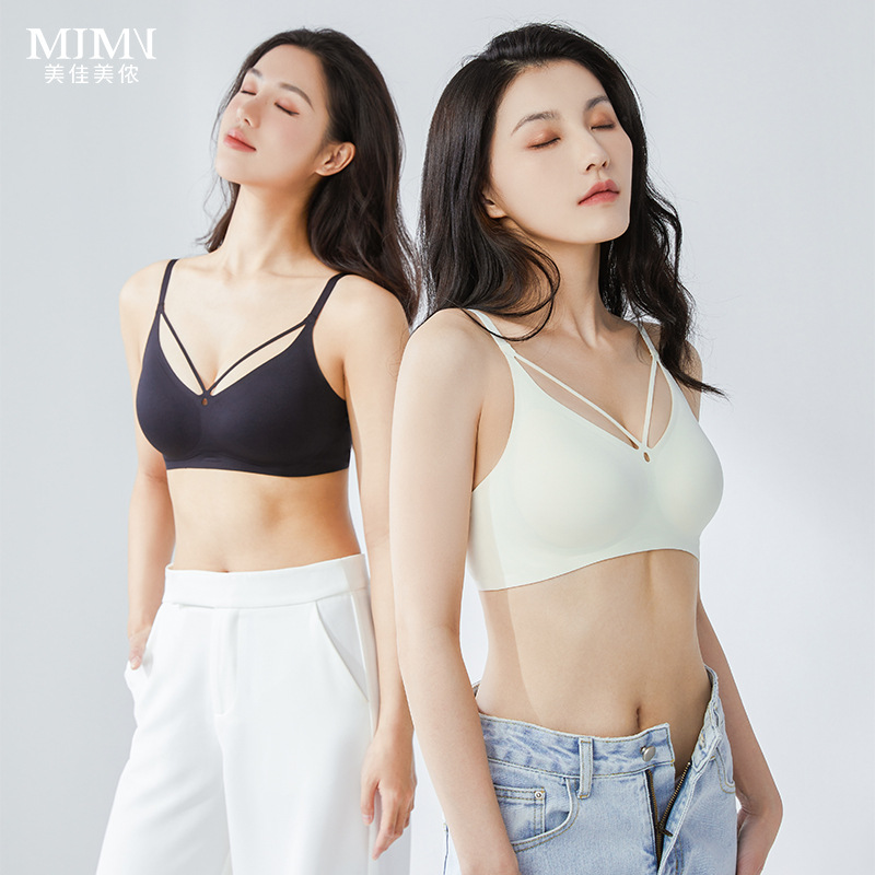 Meijiamenon Seamless Soft Support Underwear Large Breast Revealing…