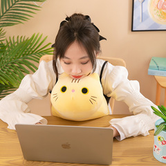 單圓柱辦公室動物靠枕午睡枕貓咪床頭跨境靠墊雙人抱枕可愛長條枕