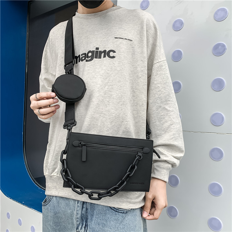 Crossbody Bag for Men, Trendy Brand Workwear Style, Single Shoulder Bag, Ins Street Fashion Small Crossbody Bag, Casual Versatile Lightweight