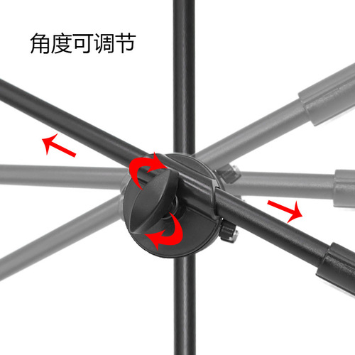 Manufacturer wholesale mobile phone tripod accessories metal live broadcast stand microphone tilt rod bold overhead shooting crossbar bracket